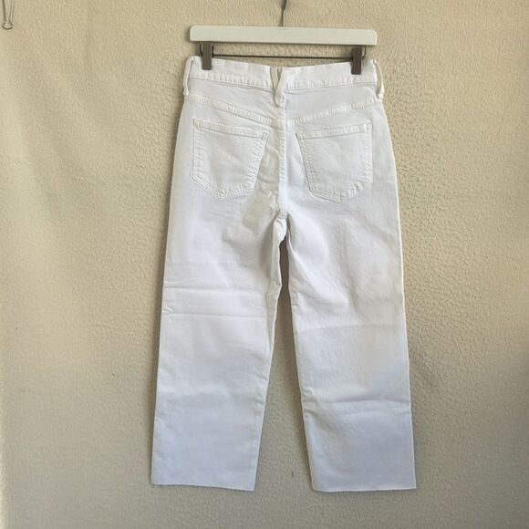 J Crew Slim Wide Jeans Womens Size 26 Petite White‎ - Picture 3 of 14